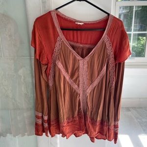 Bohemian Boutique Flowy Blouse Barely Worn